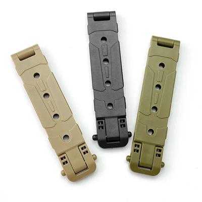 Abrazadera de cintura para vaina K, hebillas de cinturón colgantes, clips para funda K, abrazadera de cintura para cuchillo de hoja fija DIY, hebilla MOLLE para vaina KYDEX con clip para cuchillo
