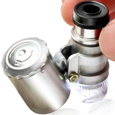 PhoenixLoupe LED Handy Microscope LED Button Case Included Magnifier Loupe [60x Magnification] Light/Black Light/3 Batteries/Exclusive