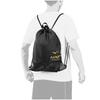 Mizuno N-XT Knapsack Backpack, 33JMC012, Black x Gold, L40 x H46, for School, Travel, Excursions, Club Activities, and Sports