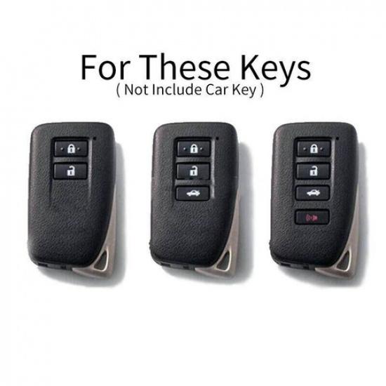 Carbon Texture Red TPU Key Fob Case Cover For Lexus IS GS RX ES NX LS RC LX E200