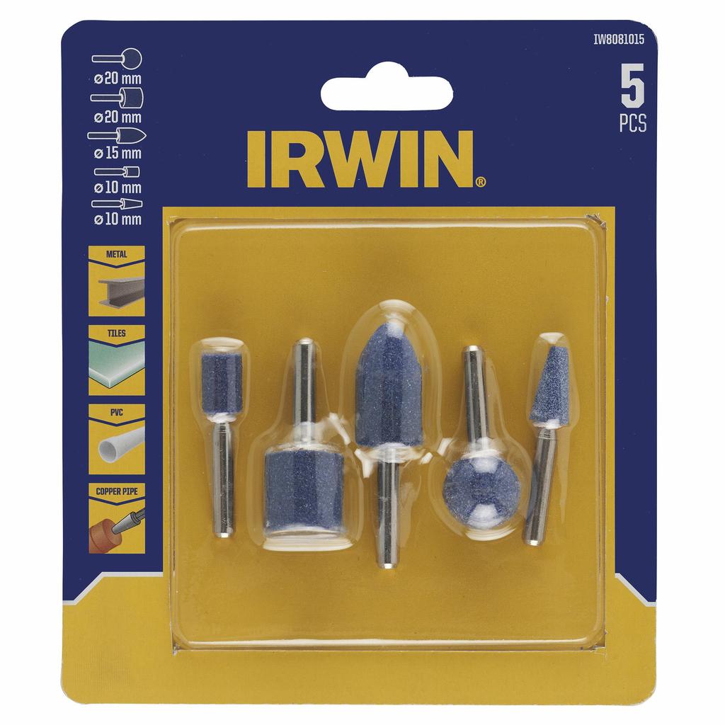 Irwin Kamienie Szlifierskie Komplet 5Szt