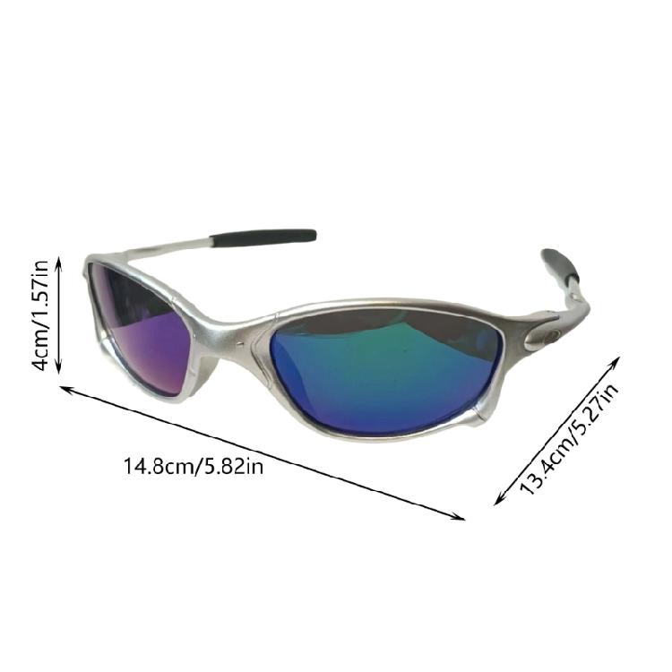 Outdoor Sport Polarisierte Sonnenbrille UV400 Schutz Leichtes Metallgestell Für Motorradfahren Radfahren Laufen