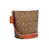 Coach Logan 26 Classic Monogram Zip Closure PVC Travel Bag Shoulder Bag Crossbody Bag Medium Women Bags Khaki CH484-IMVGM