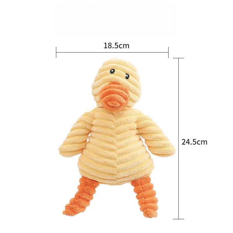 Dog Sound Toys Cute Animal Shape Corduroy Fabric Toy Relieve Boredom Interactive Pet Grinding Teeth Toy Pet Supplies