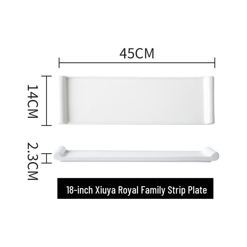 Nordic Rectangular Ceramic Serving Plate