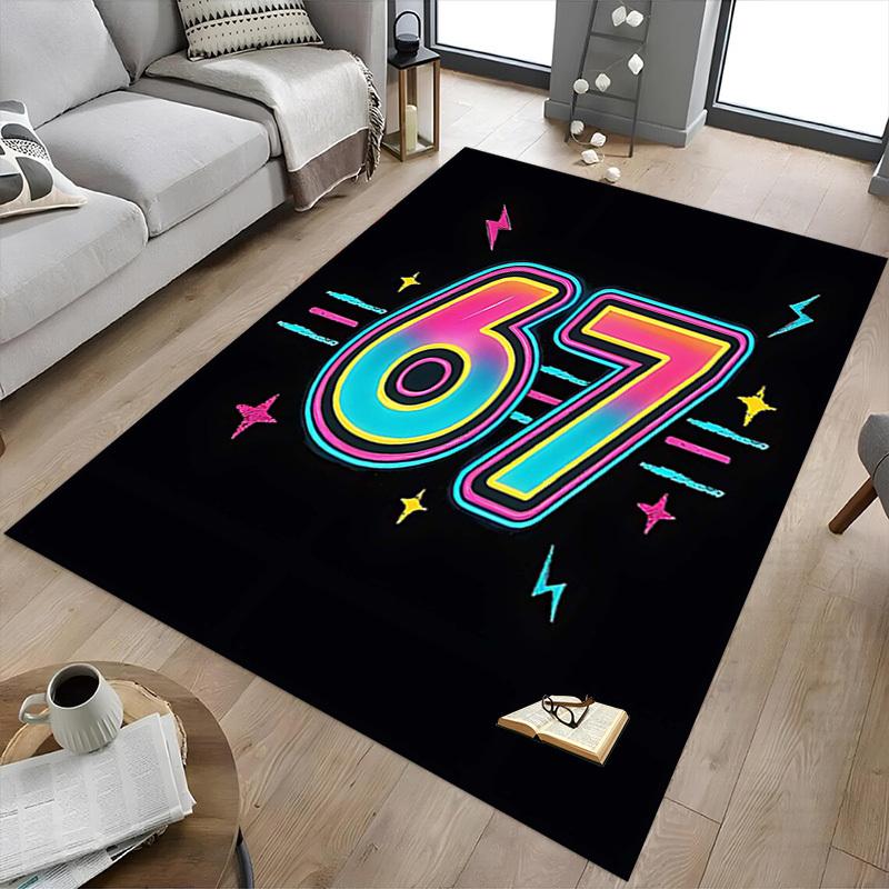1PC Sixty-seven Anti-slip carpet, suitable for Office, bedroomand playrooms. It can also be used as a sofa footrest cover-R74