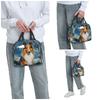 Shetland Sheepdog Dog In A Van Gogh Starry Night Insulated Lunch Bag for Women Office Cooler Thermal Food Box Tote Lunch Boxes