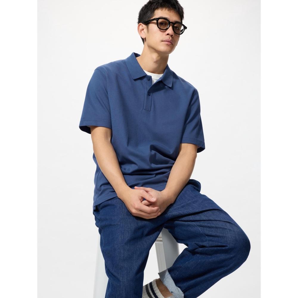 Uniqlo Japan Air Rhythm Cotton Kanoko Polo Shirt