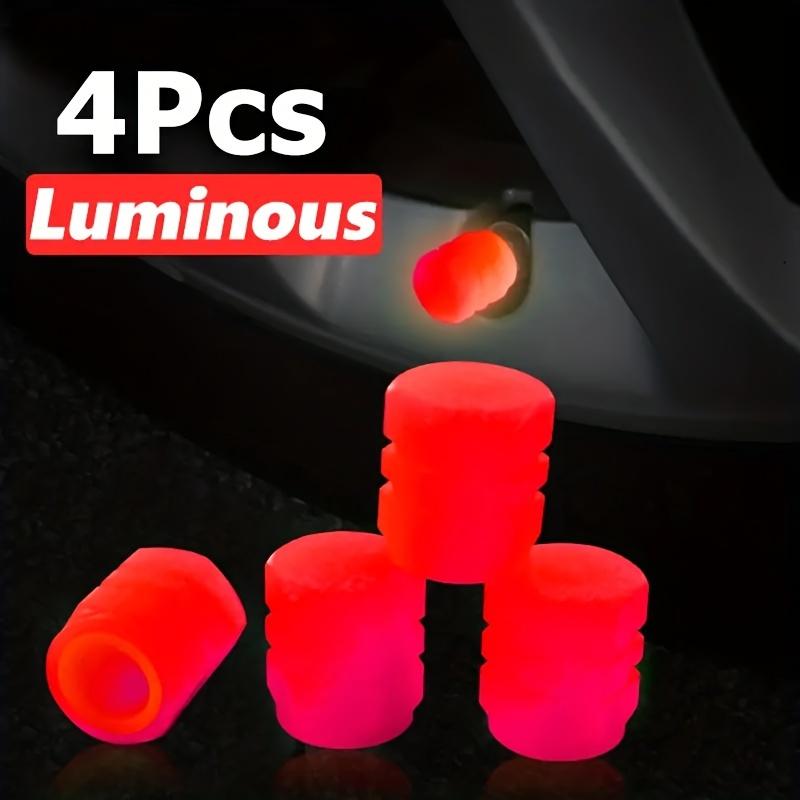 

4 luminous valve stem covers, General Motors fluorescent valve stem covers, luminous valve stem covers червоний