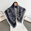 Spring and Autumn New Korean Small Square Scarf Women's 71 Cotton and Linen Versatile Small Scarf Neck Shirt Decorative Silk Scarf