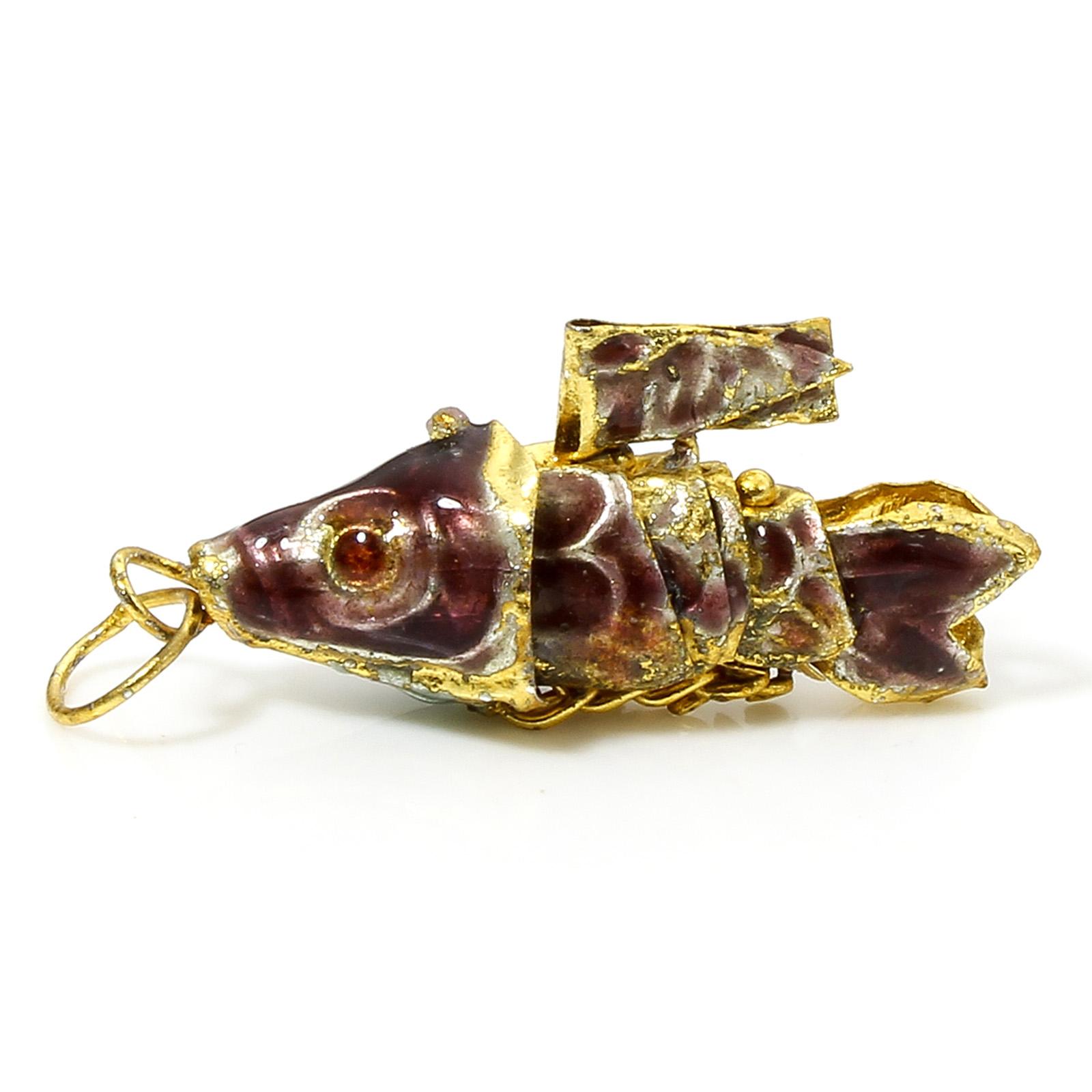 

1 Piece 3D Fish Animal Movable Brass Ocean Jewelry Charms Gold Color Multicolor Fish Pendants For DIY Jewelry Making 28mm x 8mm фиолетовый