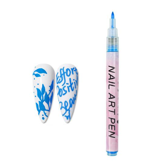 12 Colors Nail Art Pen Set Gel Painting Liner Pen Waterproof Quick Dry DIY Nail Marker Graffiti Dot Gel Pencil for Home Salon
