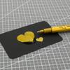 Guangna GN550 Gold & Silver Paint Pen for DIY Photo Albums & Black Cardstock Highlighting.