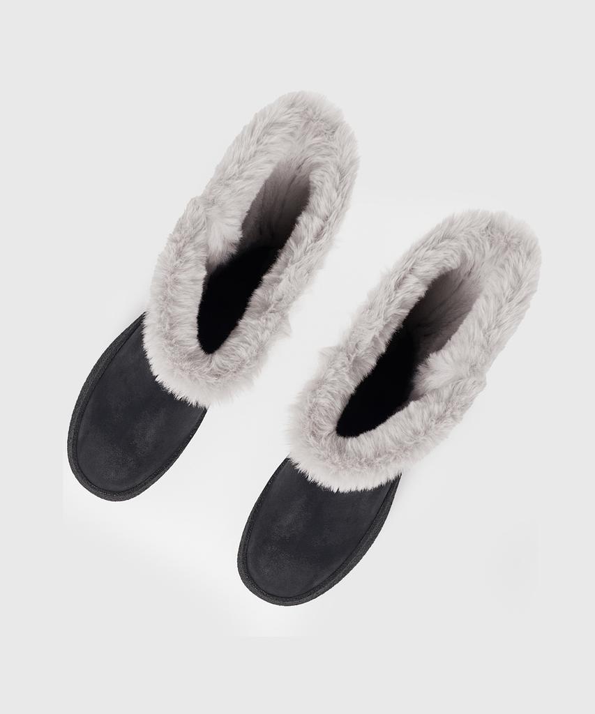 Kissa Real Sheepskin Two-Way Leather Boots H509303