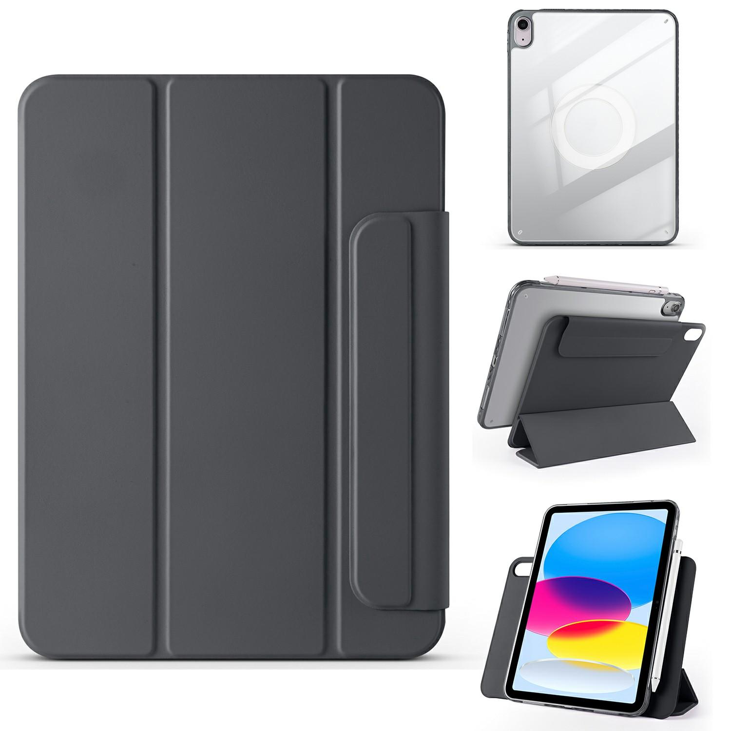 

Для iPad (2025)/10.9 (2022) Чохол-підставка з магнітною шкіряною обкладинкою для планшета Black