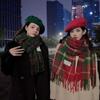 Large Plaid Scarf Thicken Tassel Shawl Simple Cashmere Scarves  New Year