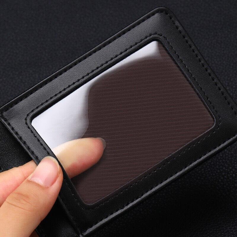 Formal Business 2 Card Slot ID Badge Holder with Lanyard Horizontal and Vertical Styles Suitable for Office and Professionals Cardholders