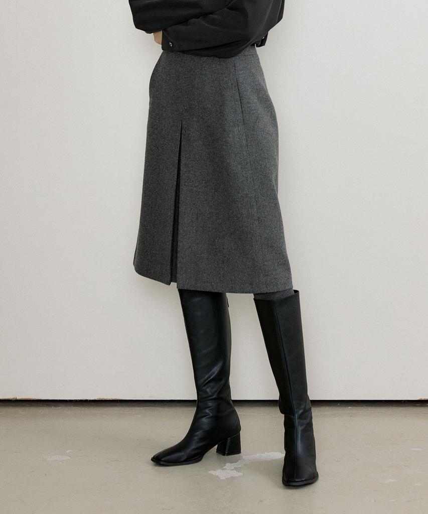 Otte Very Wool Twill Midi Skirts_2Color