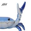 Creative Pen Holder Weightlifting Crab Desktop Organizer Decorative Ornament Desk Accessory for School Office Home PVC