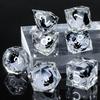 OUKELANWO Cat Liquid Core DND Dice Set, 7 White Resin D&D Dice, Sharp Edge Roleplaying Dice, D20, D12, D10, D8, D6, D4