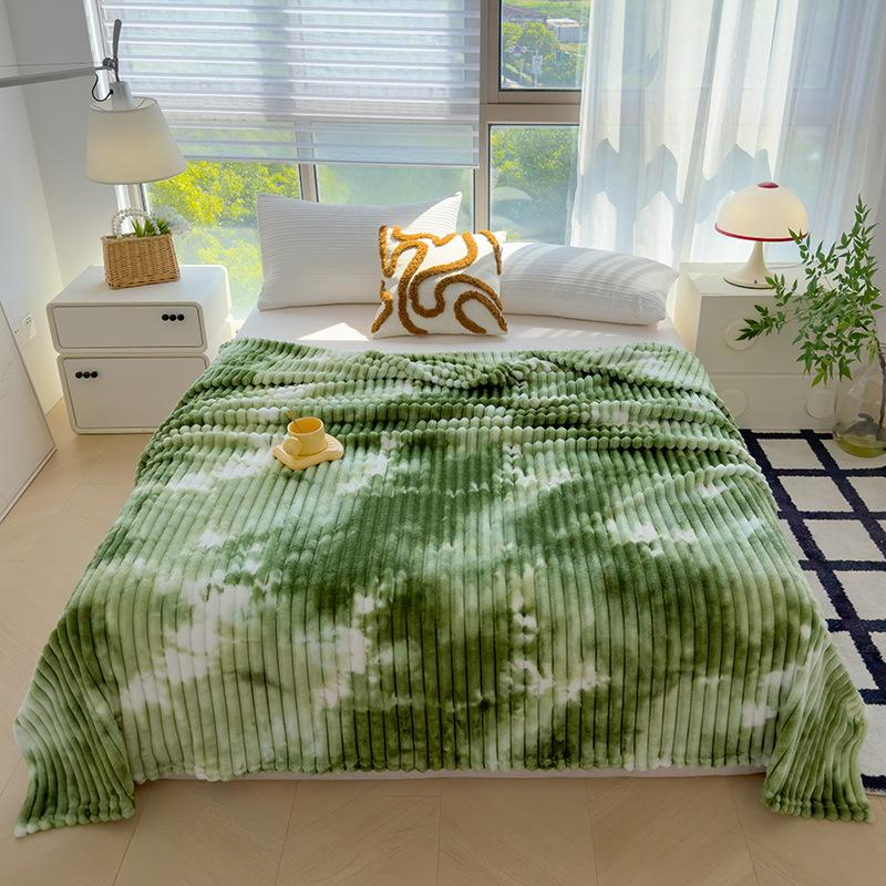 Marble Pattern Printed Falai Fluff Blanket Multifunctional Office Nap Cover Blanket Air Conditioning Blanket