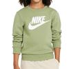 Nike Sweatshirt Crew Neck Comfortable Fleece Lined Long Sleeved Oil Green Children Aged 3 7 Years Old IB2553-386