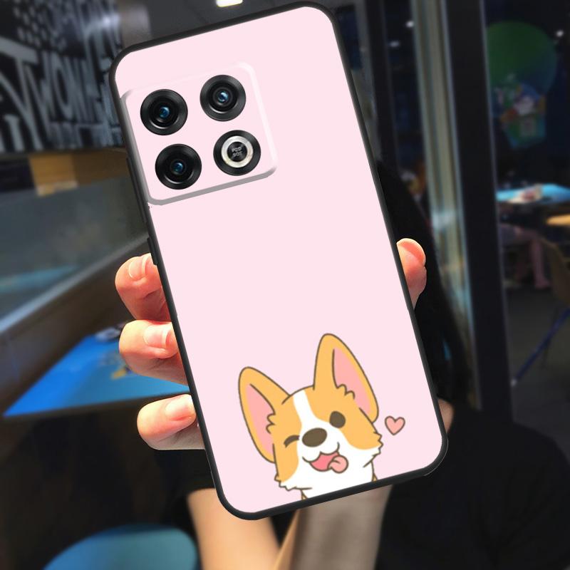 Cartoon Walisischer Shiba Corgi Hund Hülle Für OnePlus 13 12 R 11 9 10 Pro 8T 9RT 10T OnePlus Nord 4 CE 2 3 Lite N30 N20 Hülle
