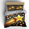 Golden Star Decoration Set Bedding Set with 1 Duvet Cover 2 Pillowcases Single Double King Queen, Gift