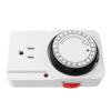 Mechanical Outlet Timer 24 Hours Cycle 3 Prong 2 Modes Light Indicator Plug In Electric Timer   for