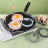 New Silicone Nylon Egg Ring Round Omelette Burger Patty Mold Translucent Frying Baking Practical Tool Sense of Ritual Egg Ring