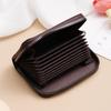 Credit Card Holder PU Leather Small Card Wallet for Women Men 10 Card Slots RFID Blocking Protection Travel Wallet with Zipper