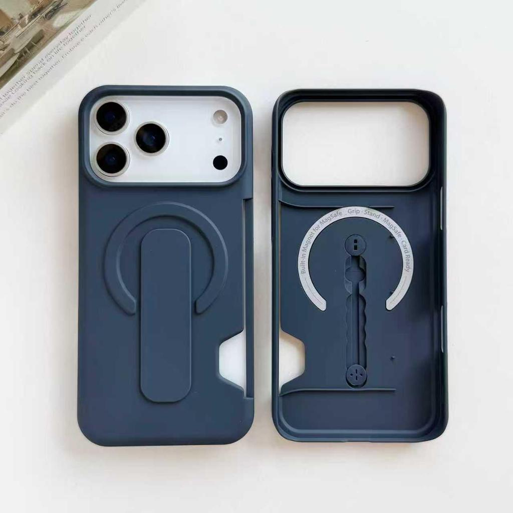 IPhone 17 Pro Max Magnetic Ring Holder Case with 16 Card Slots