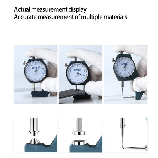 Digital Thickness Gauge High Precision Unit Conversion Pressing Operation Quick Measurement Thickness Measuring Gauge Meter Tool for Home