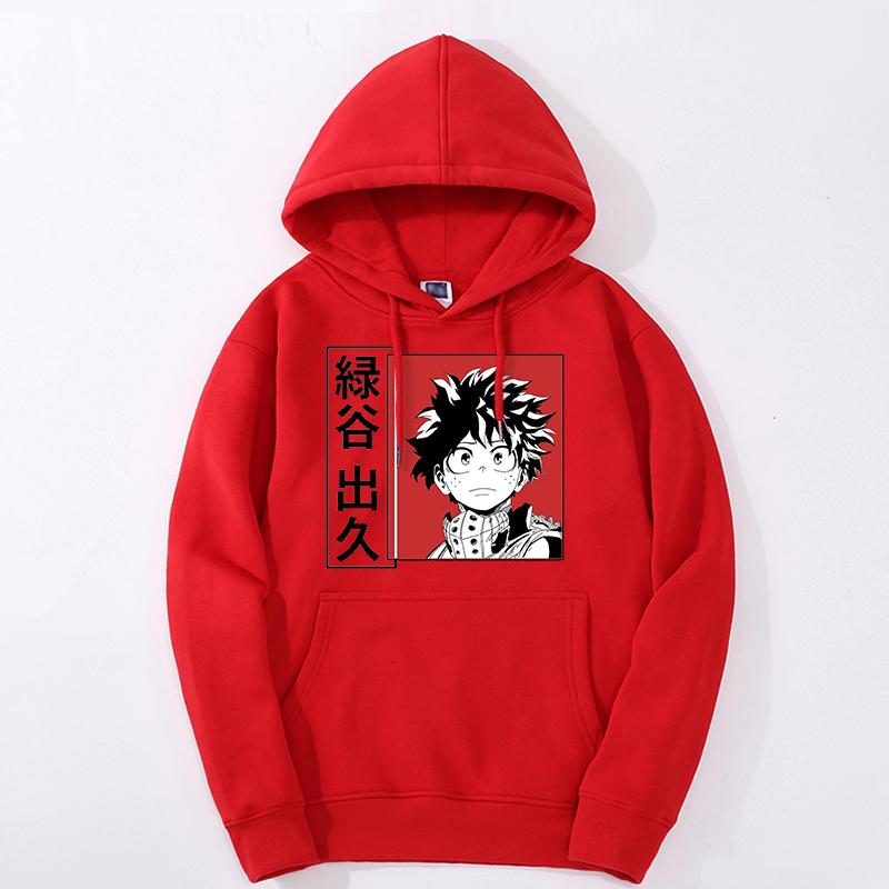 Bluza z kapturem My Hero Academia dla mężczyzn/kobiet Moda Anime Bakugou Bluza z grafiką Długi rękaw Sudaderas Moletom