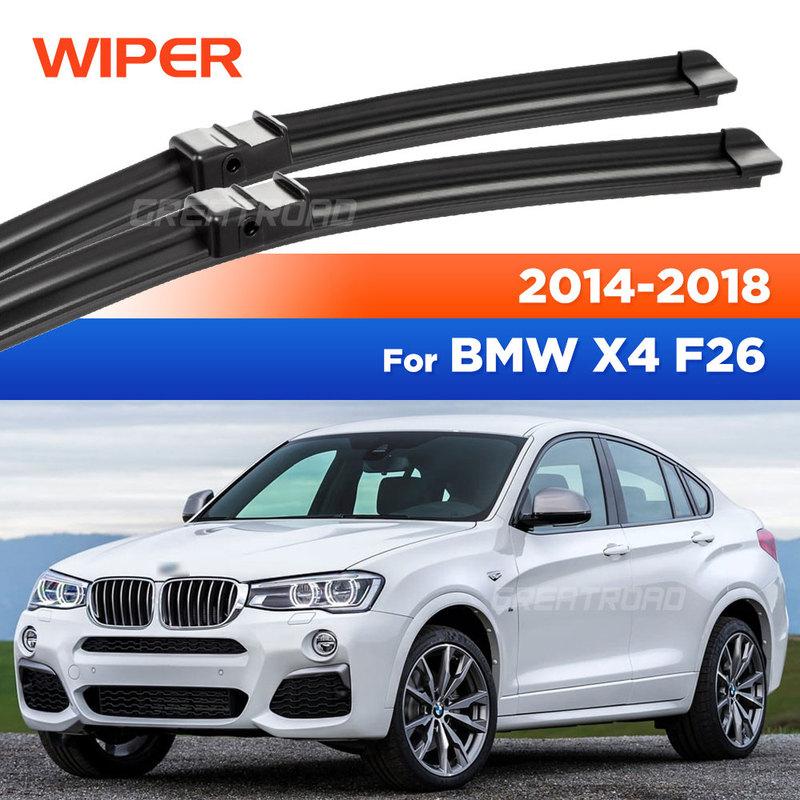 For BMW X4 F26 2014-2018 2015 2016 2017 Wiper Front Wiper Blades Windshield Windscreen Window Brush 26"+20"
