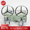 Naklejka Samochodowa 1 SZT 44mm 3D Metalowy Niebieski Chromowany Gwiazda Maskownica Hood Logo Emblemat Odznaka dla Mercedes Benz W202 W203 W204 W208 W210 W220 W2