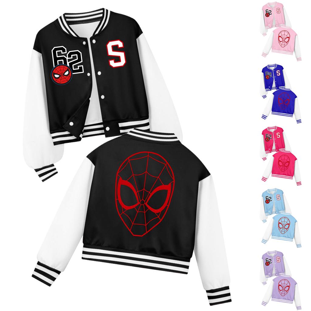 Kids Long Sleeve Print Jacket for Casual Daily Wear