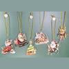 6Pcs Creative Christmas Decoration Pendant Santa Christmas Tree Hanging Ornament  Garden