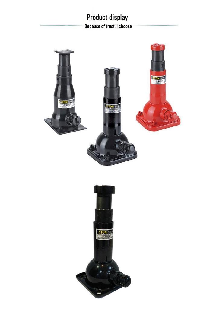 Jinshiba 2T Double-Section Vertical Hydraulic Car Jack