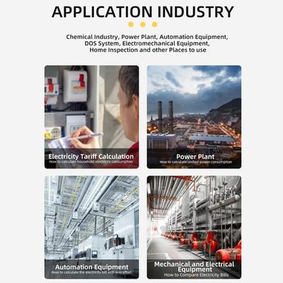 Single-phase Electricity Meter Household Intelligent Electric Meter Guide Rail Installation AC