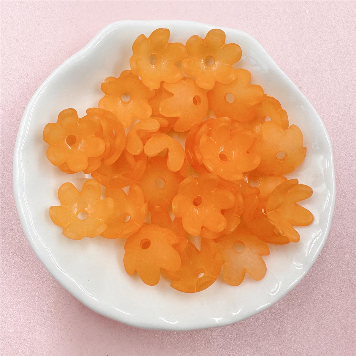 

Для изготовления ювелирных изделий Мода 14 мм 30 шт. матовый цветок акриловые бусины DIY серьги браслет ожерелье брелок аксессуары ручной работы about 14mm 30pcs