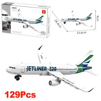 NUEVO Francia 320 Modelo de Avión Bloques de Construcción Jet Liner Airbus Técnico Creativo Ladrillos de Avión Juguete de Ciudad Regalo para Niños