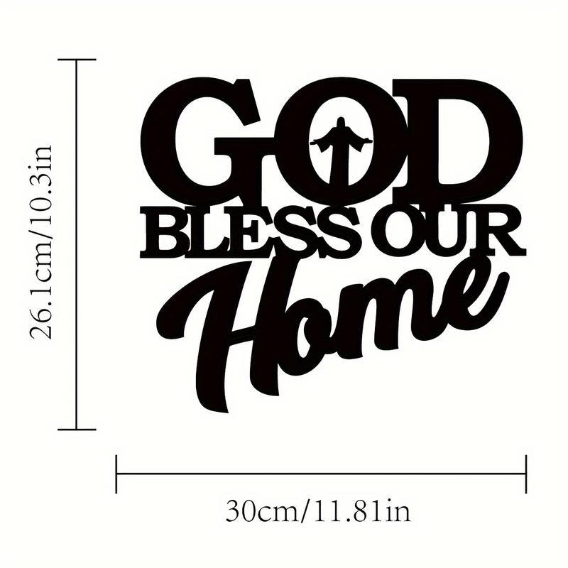 

Modern Minimalist 30cm Metal Wall Art Home Decor Christmas Ornament Creative English Background Hanging Decor for Living Room