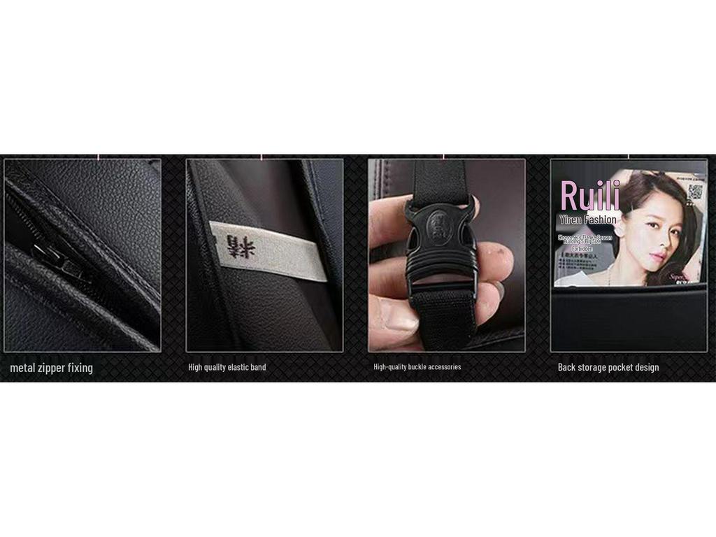 5D All-Season Full Leather Car Seat Cushion Cover for Sedans