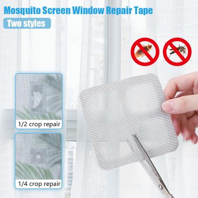 Multi-size Window And Door Screen Repair Patch Adhesive Repair Kit Indoor Insect Fly Mosquit Window Screens Curtain Mosquito Net