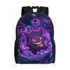 Custom Pokemoned Gengars Backpacks for Women Men College School Student Bookbag Fits 15 Inch Laptop Cartoon Anime Bags