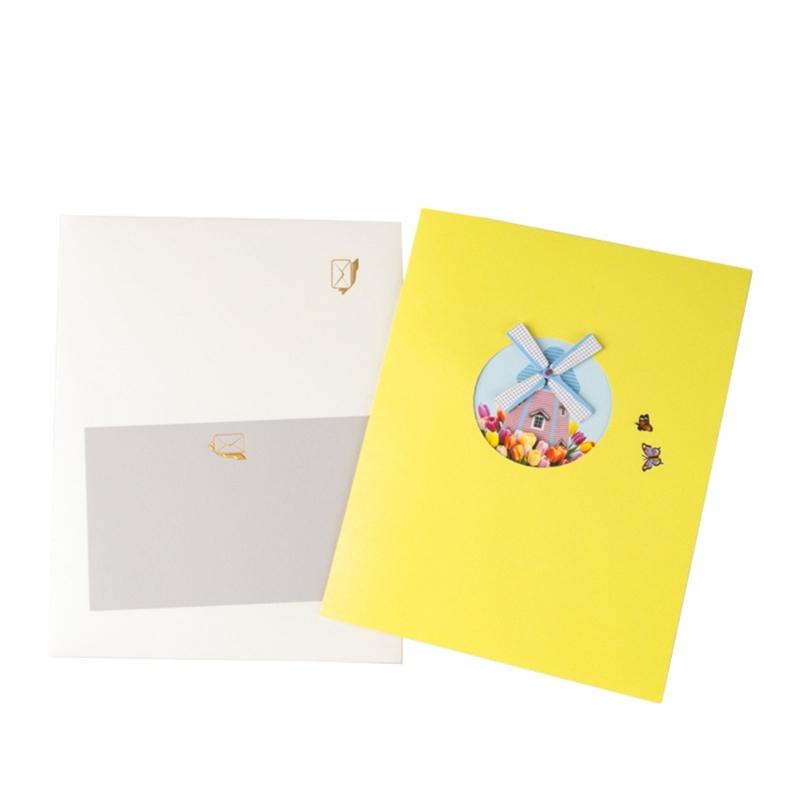 Elegant 3D Foldable Greeting Card Artistic 3D Foldable Card with Colorful Flowers Personalized Surprise for Lover