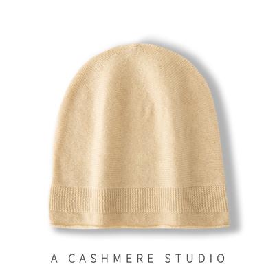 Cashmere Autumn and Winter New Style High End Solid Color Cable-knitted Warm and Fashionable Ear Protection Knitted Casual Toe Cap for Men and Women