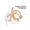 Bold Ocean Star Earrings For Women Trendy Party Jewelry Starfish Ear Clip Lightweight Alloy Design Perfect Gift