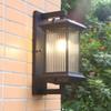 Waterproof Solar Outdoor Wall Lamp - New Chinese Style for Villa Gates & Courtyards